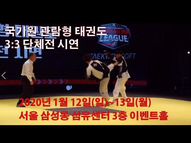 국기원 관람형 태권도 3:3 단체전 시연대회 Kukkiwon Viewing Taekwondo 3 vs 3 Team Exhibition