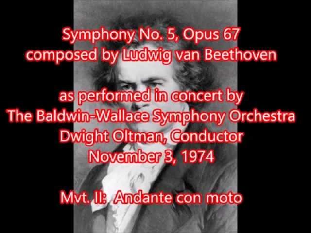 Symphony No. 5 in C Minor by Ludwig van Beethoven (Mvt. II:  Andante con moto)