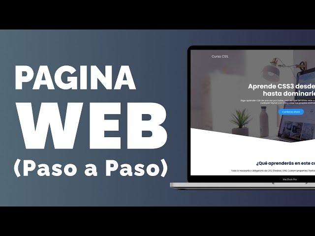  COMO Crear una PAGINA WEB con ( HTML + CSS & JS ) | PASO A PASO 2024