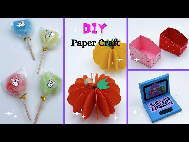 8 Easy Paper craft/ Easy craft ideas / miniature craft / how to make / DIY / school project #craft