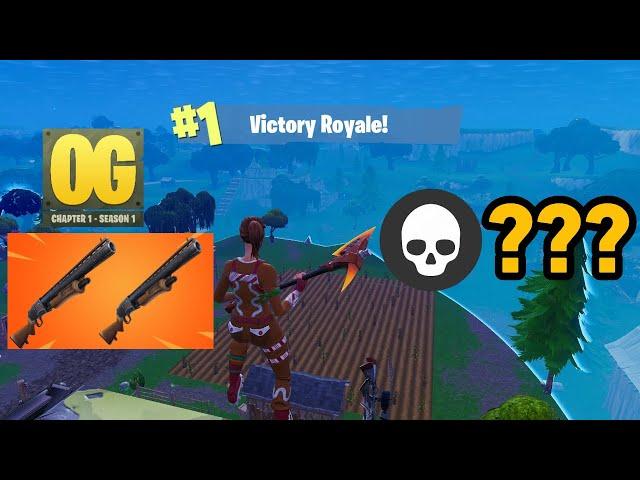 Fortnite OG | High Kill Solo Win DOUBLE PUMP Gameplay (Fortnite Chapter 1 Season 1)