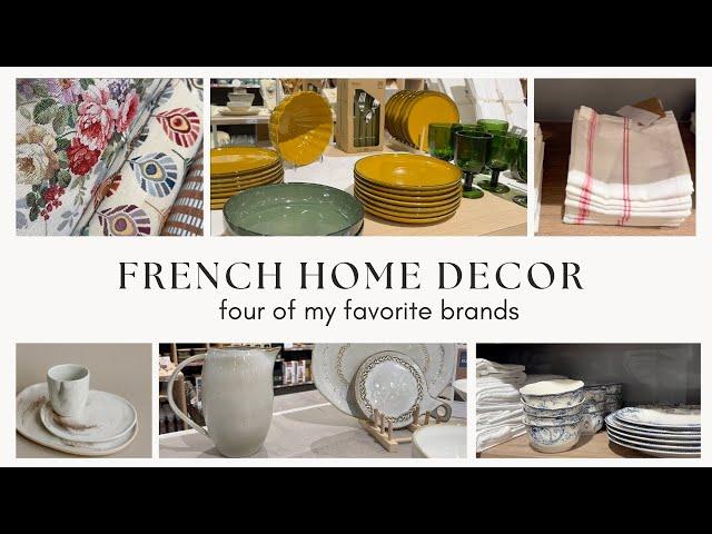 French home decor and interior brands: come shop with me