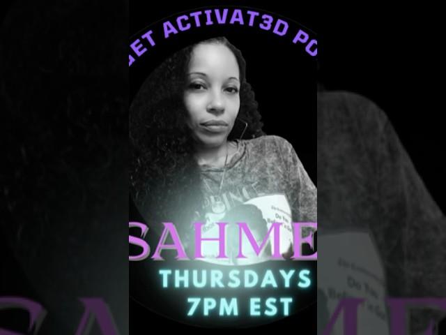 Get ACTIVAT3D with me LIVE THURSDAYS at 7PM EST! Let’s go! #podcast #music #interview #culture