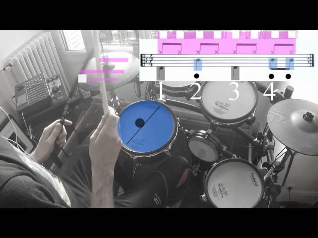 apprendre la batterie en couleurs - drumming colors - julien BONAMY