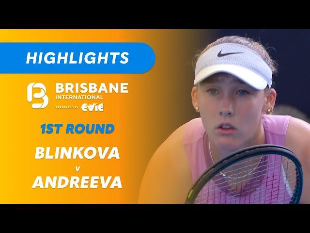 Anna Blinkova v Mirra Andreeva - Brisbane International Highlights | Wide World of Sports