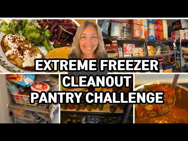 Pantry And Freezer Clean Out Challenge! Low Spend September! Easy Budget Friendly Meals #freezer