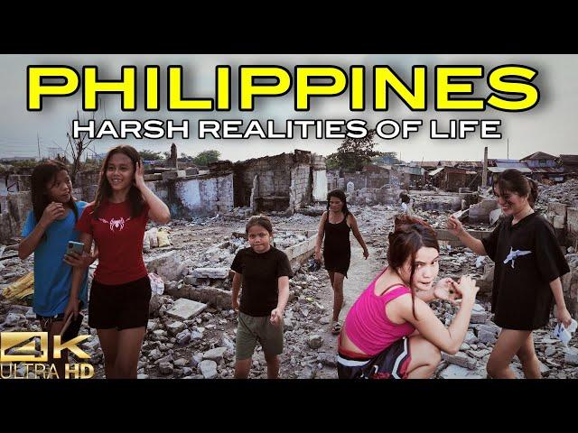 Life's Reality on a Philippine Slum | Bacoor Cavite [4K] 