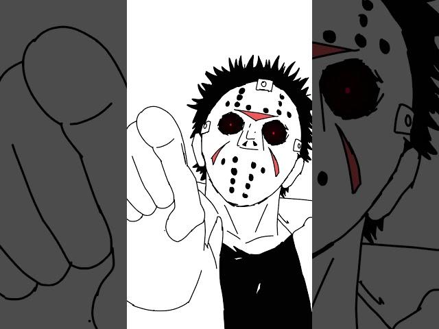 Jason standing on business #shorts #scary #animation #funny #art #memes