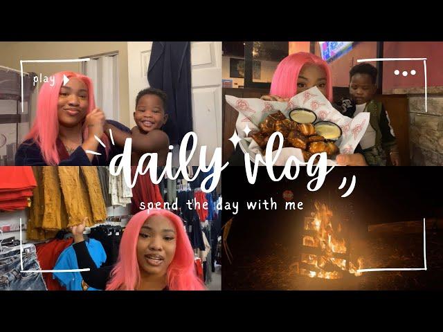 VlOG| Bonfire with family, Shopping for Blu