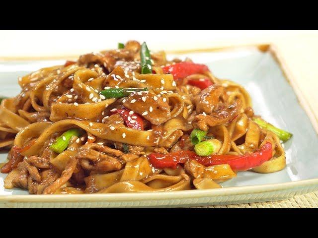 25 Minute Dinner! Teriyaki Chicken Udon Noodles. Recipe by Always Yummy!