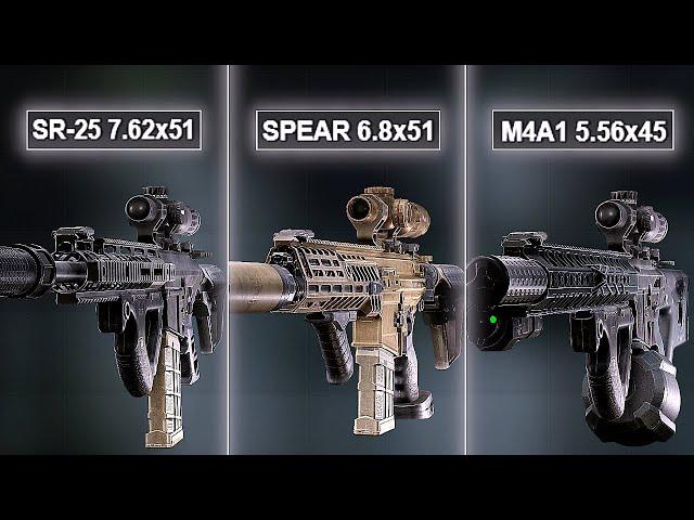 SPEAR 6.8 vs SR-25 vs M4A1 (Meta Build Comparison)