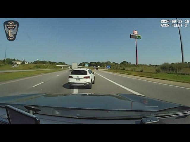 VIDEO: Pursuit ends with Ohio Highway Patrol and Portage County Sheriff's cruisers colliding