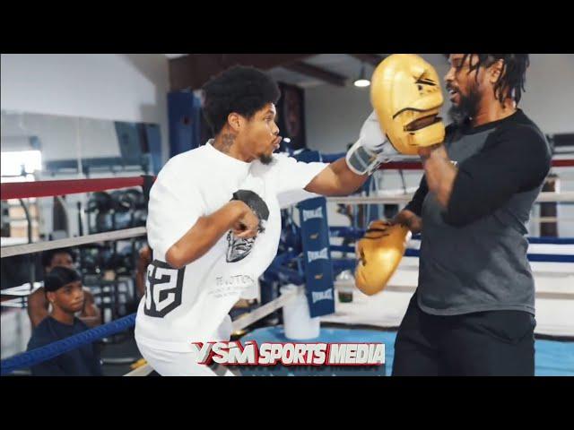 Shakur Stevenson back in the Gym with Coach Rell after Hand Injury