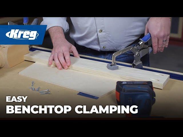 Easy Benchtop Clamping For Pocket-Hole Joinery and Woodworking Projects | Kreg Bench Clamps