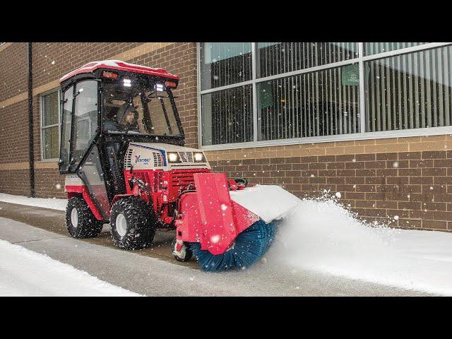 A Perfect Fit - Narrow Sidewalk Broom Simple Start - Ventrac