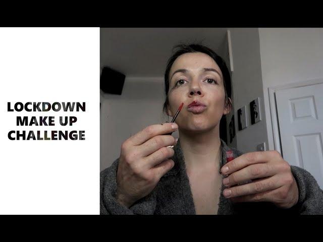 LOCKDOWN MAKE UP CHALLENGE- CRYING MY EYES OUT | Anna Adasiak