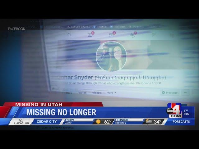 Missing in Utah: Missing no longer