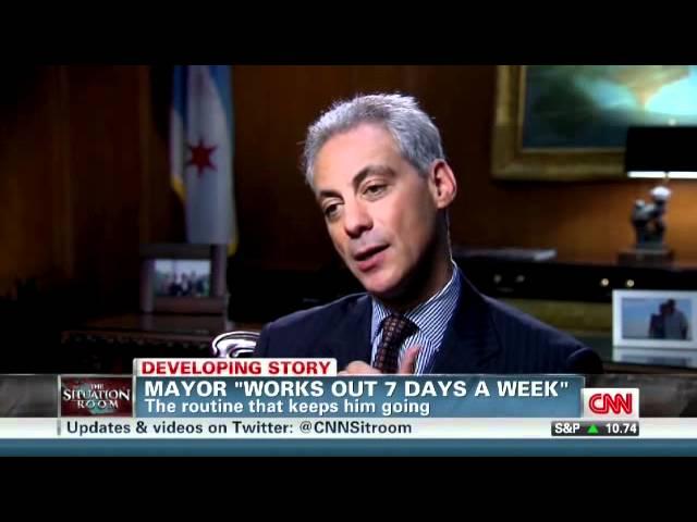 CNN: Rahm Emanuel's rigorous workout routine