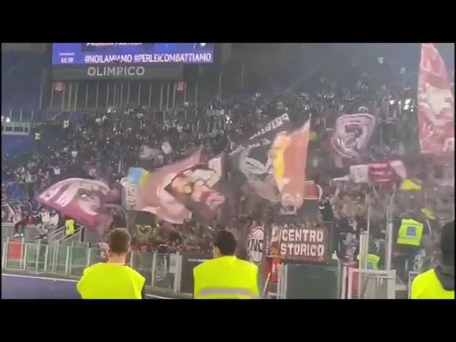 Lazio - Salernitana: il tifo impressionante dei tifosi granata all'Olimpico