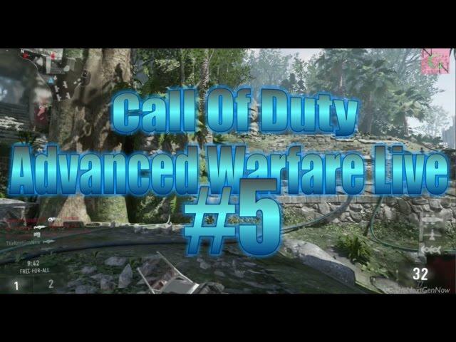 Call of Duty Advanced Warfare Multiplayer Gameplay Live #5 - Tense Free For All Action!