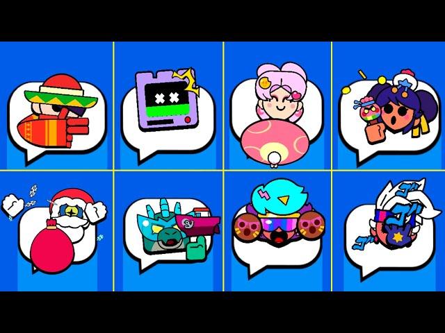 ALL 948 EXCLUSIVE SKIN PINS IN BRAWL STARS