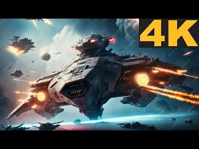 Galactic Space Battle Massive Space Fight: Chorus Epic cinematic Scene