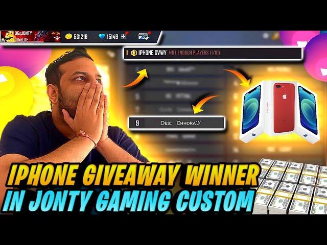 IPHONE GIVEAWAY WINNER | DESI CHHORA_YT - GARENA FREEFIRE