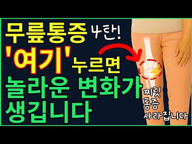 무릎통증, ‘이 근육’만 풀면 사라집니다｜앉았다 일어날 때 찌릿하다면 꼭 보세요
