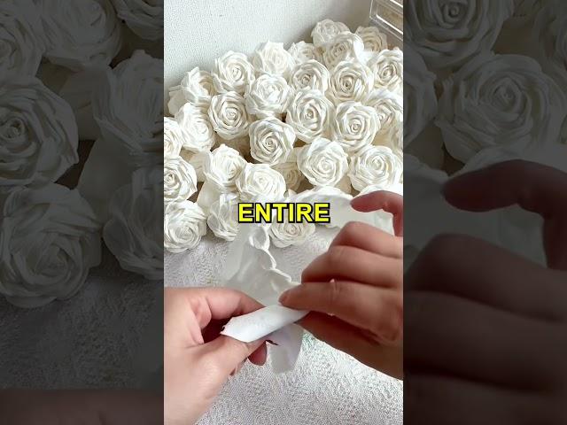 Flowers Made Of Toilet Paper  @diyhandmade77