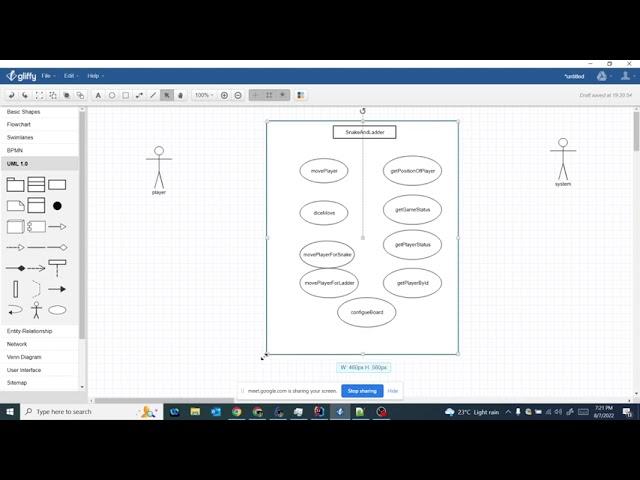 snakes and ladders Low level design, object oriented design