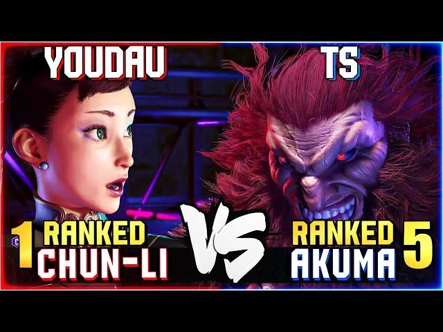 Youdau (#1 Ranked Chun-Li) vs TS (#5 Ranked Akuma) STREET FIGHTER 6 Showdown!