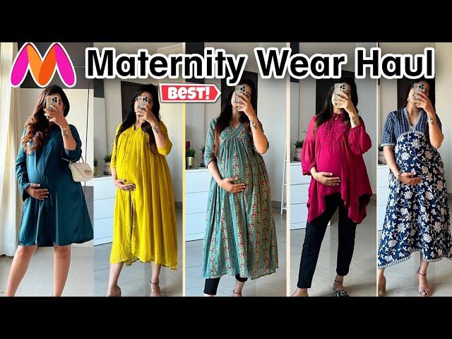 MYNTRA Haul **I Tried The Best MATERNITY Wearr** | 60% Off On Pregnancy Outfits | uper Style Tips