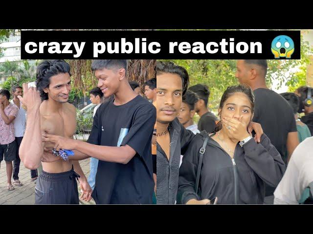 when bodybuilder go shirtless in public || girls reaction||