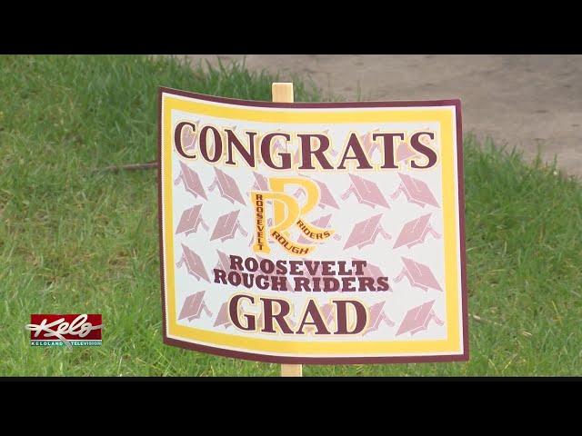 Rep. Dusty Johnson surprises Roosevelt HS graduate