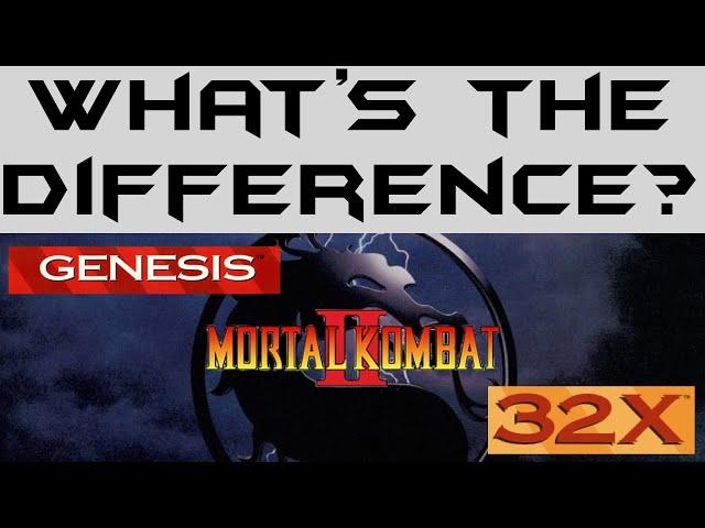 What's the Difference? - Mortal Kombat 2 - Sega Genesis vs 32X