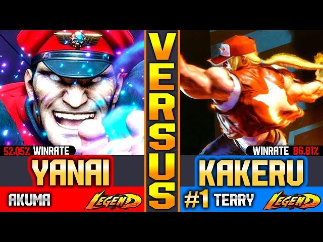 SF6 Top 1 Terry Bogard (Kakeru Vs Yanai) M.Bison ▰ High Level