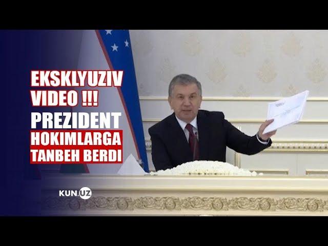 “BUZISHDAN AVVAL SEN OʻZ BOSHINGNI BUZ”. PREZIDENT VIDEOSELEKTORIDAN VIDEO