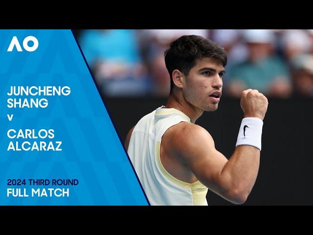 Juncheng Shang v Carlos Alcaraz Full Match | Australian Open 2024 Third Round