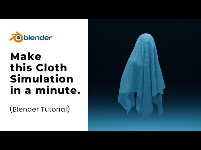 Quick Cloth Simulation in Blender | Blender tutorial.