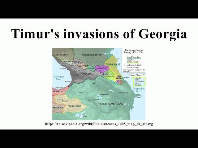 Timur's invasions of Georgia