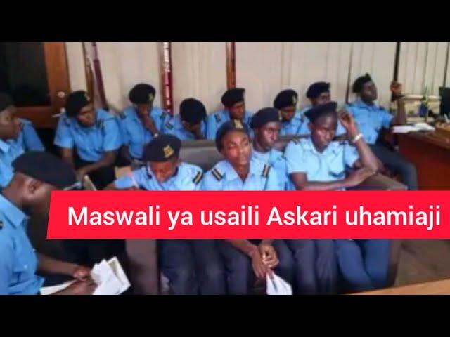 Maswali ya usaili Askari uhamiaji