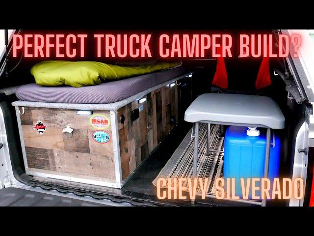 Truck camper build tour. The perfect truck camping setup? For me anyway.