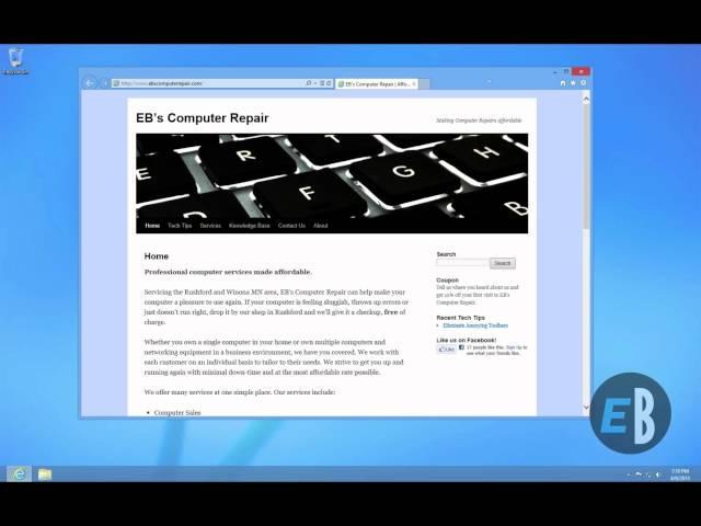 How To: Change Internet Explorer Homepage in Windows 8