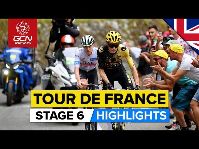 Racing Explodes In The Mountains! ️ | Tour De France 2023 Highlights - Stage 6