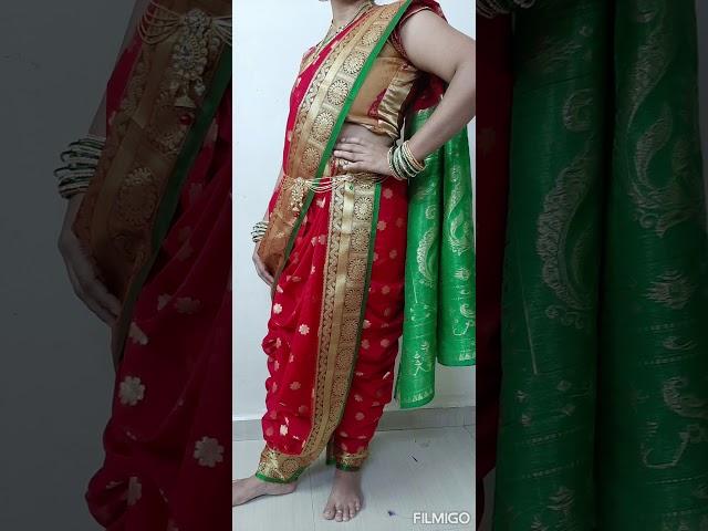 Avani's Readymade Nauvari-Brahmani Saree Contact 9819811813