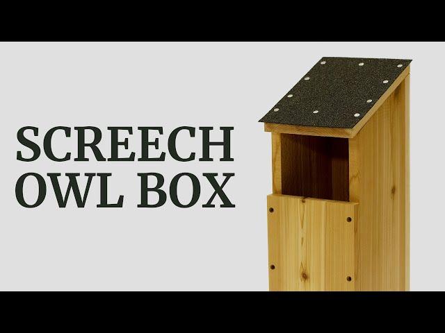 How to Build a Screech Owl Nesting Box (DIY Owl House)