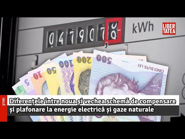 Diferențele între noua și vechea schemă de compensare și plafonare la energie...