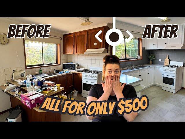 Transform Your Kitchen For Less Than $500 - A Budget Friendly Makeover