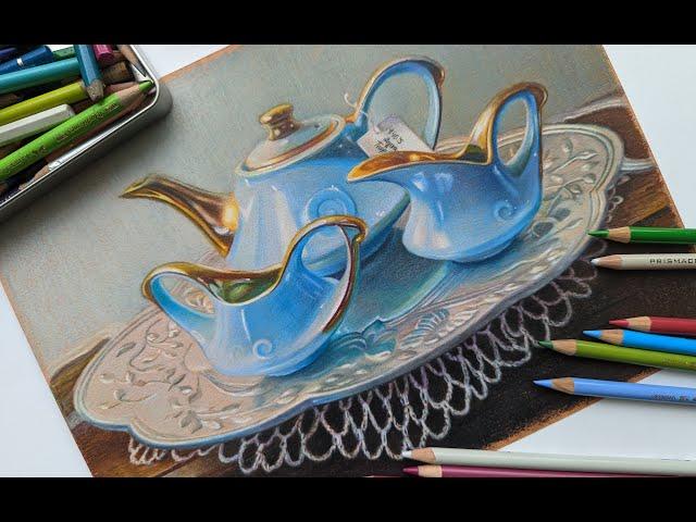 HOW TO USE COLORED PENCILS FOR BEGINNERS-colored pencil techniques tutorial VERONICA WINTERS ARTIST