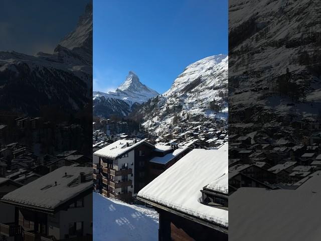 Matterhorn view from Zermatt, Switzerland 